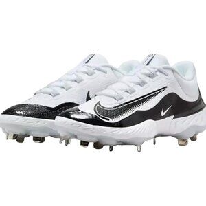 Nike Mens Alpha Huarache Elite 4 Metal Baseball Cleats FD2745-101 Black Size 7